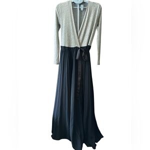 LuLaRoe Gray Long Sleeve Wrap Gown